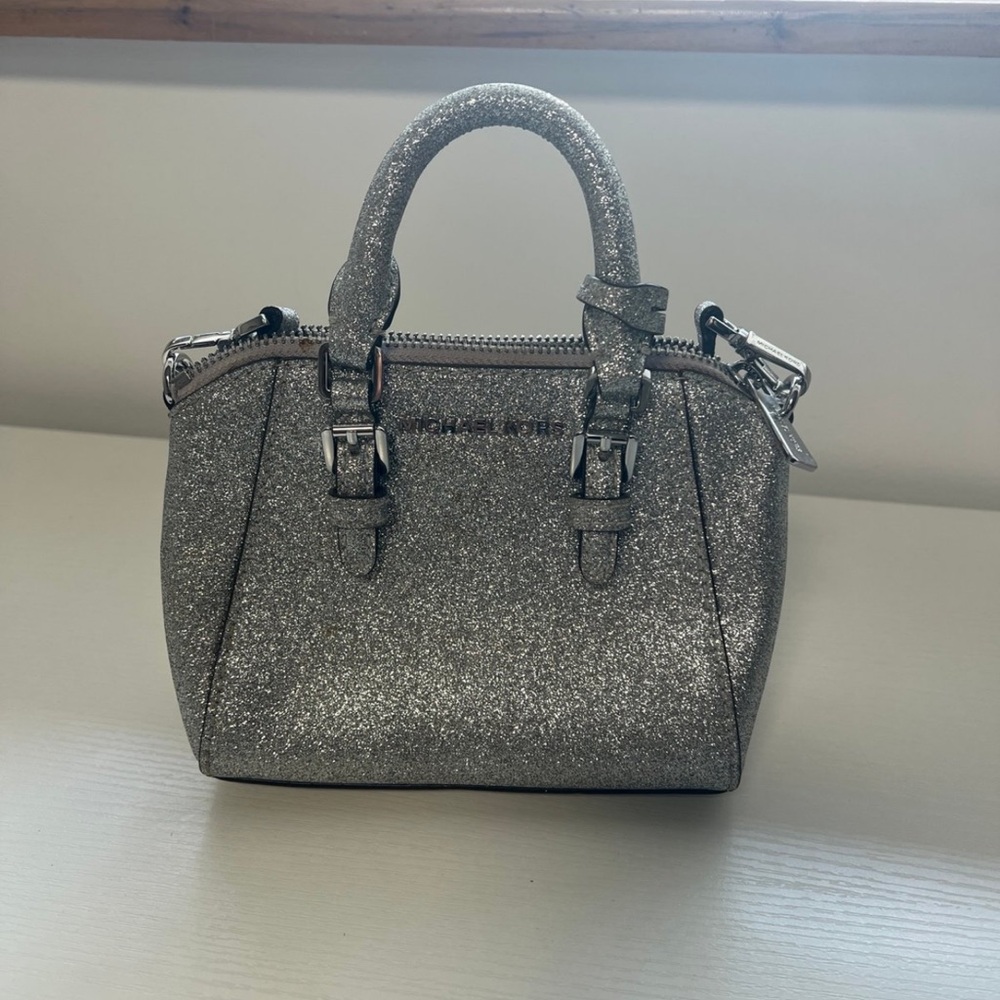 Michael Kors Silver Glitter Handbag